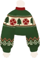 クリスマスグリーンセーターの画像
