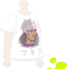 マキラTシャツ・白の画像
