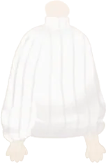 リラックスホワイトニットの画像