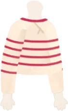 ボーダー柄トップスの画像
