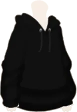 だぼだほ黒パーカーの画像
