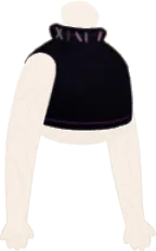 ステッチブラックトップスの画像