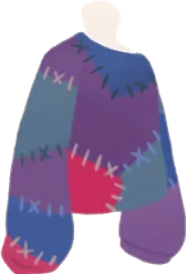 ツギハギパッチワークトップスの画像