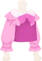 ピンクリボンブラウスの画像