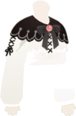 おしゃまなモノトーンブラウスの画像