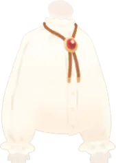 クリスマスホワイトコットンシャツの画像