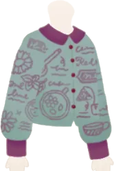 フレーバー研究レシピ柄シャツの画像