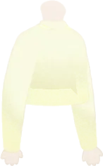 シンプルな白トップスの画像