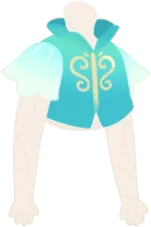 立て襟と刺繍の妖精服の画像