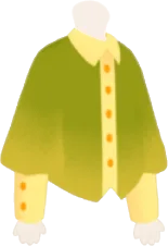 ハチミツパーティーの緑色シャツの画像