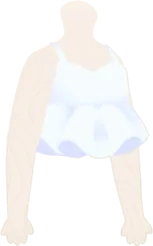 フリル付きキャミソールの画像