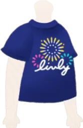 花火柄のTシャツの画像