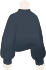 シンプルネイビーニットの画像
