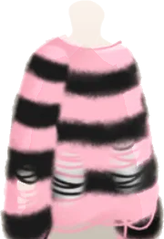 穴あきゆるゆるニット・ビンクの画像