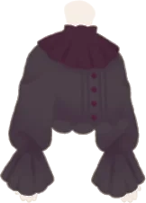 クラシカルフリルブラウス・黒の画像
