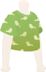 鳥柄Tシャツの画像