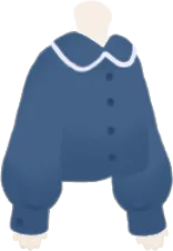 丸襟ブラウス・ネイビーの画像