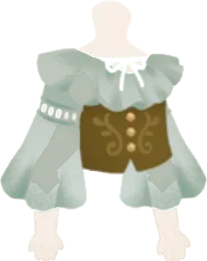 コルセット付きンフォンブラウスの画像