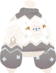 ユキムグリ柄セーターの画像