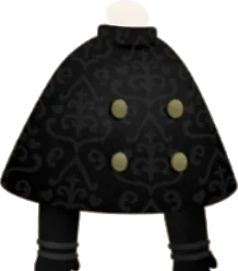 つた模様のケープ・黒の画像