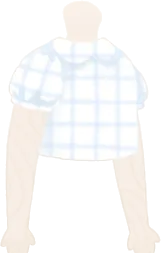 バルーンスリーブブラウス・白の画像