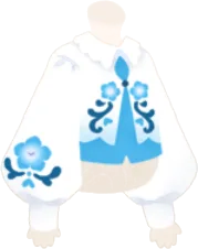 ネモフィラ柄ブラウスの画像