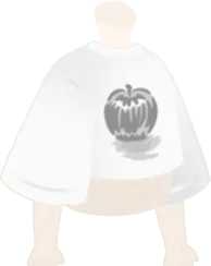 デッサン柄りんごTシャツ・白の画像