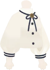 コットン生地のループタイトップスの画像