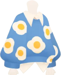 目玉焼き総柄トップスの画像