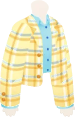 チェック柄ジャケットの画像