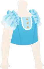 フリル袖トップスの画像