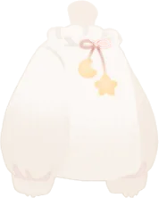 ゆったりパジャマ・白の画像