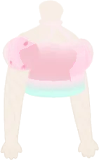 ネオンピンクトップスの画像