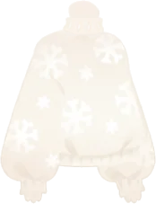 雪柄ゆったりトップスの画像