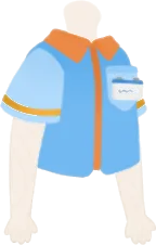コンビニ店員の制服の画像