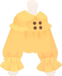 蜜蝋色のフリルシャツの画像