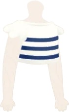 フリル袖ボーダーカットソーの画像