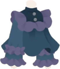 波打つフリルトップスの画像