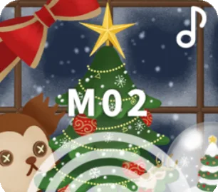 ♪クリスマスの暖炉の画像