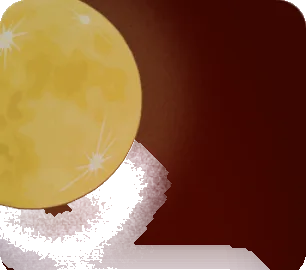不気味な月夜の画像