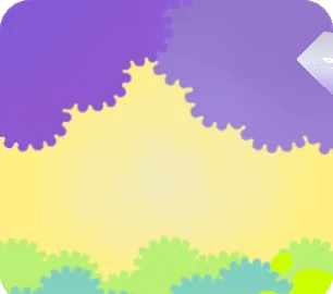 迷い込んだキノコの森の茂みと空の画像