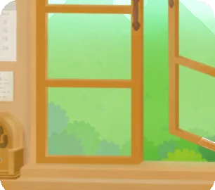 研究員の部屋の窓辺の画像