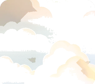 わた雲が広がる空の画像