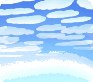 うろこ雲の青空の画像