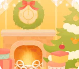 クリスマスのために飾られたお部屋の画像