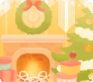 ぼやけたクリスマスのお部屋の画像