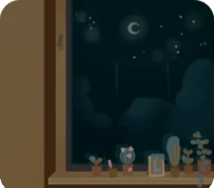 夜が見える保管室の画像