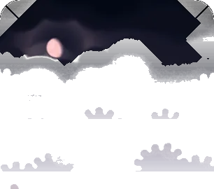 春の空の背景・夜の画像