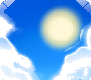 暑い日の夏空・青色の画像