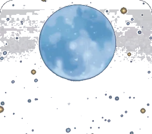 冬の満月と星空の画像